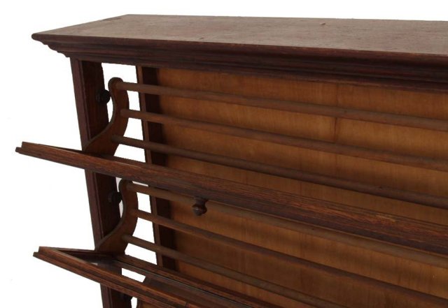 Oak country store ribbon cabinet