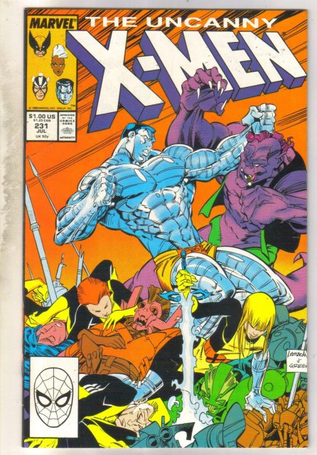 Uncanny X-men #231 comic book near mint 9.4