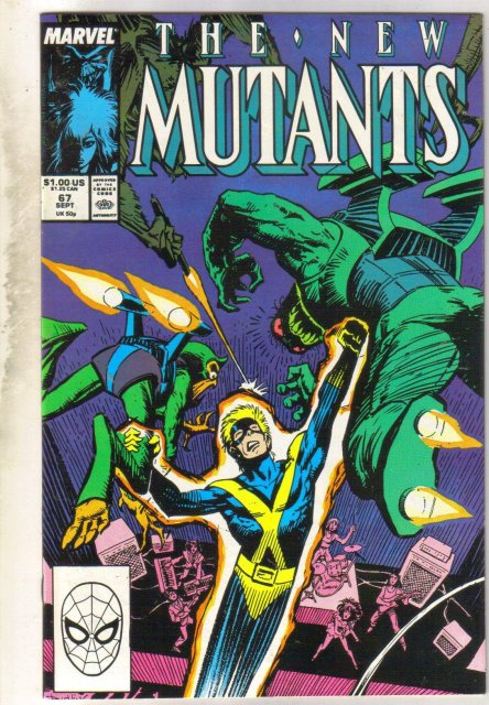 New Mutants #67 comic book near mint 9.4