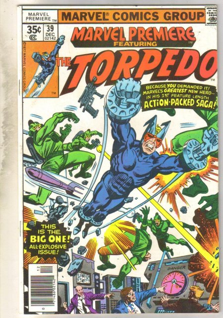 Marvel Premiere #39 (Torpedo) comic book near mint 9.4