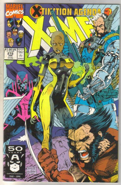 X-Men #272 comic book near mint 9.4