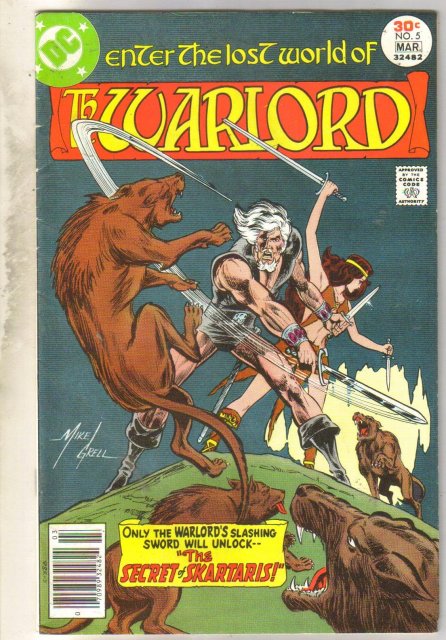 Warlord #5 comic book very good/fine 5.0