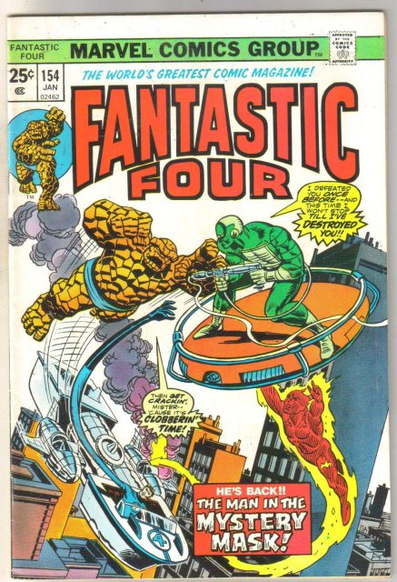 Fantastic Four #154 comic book very fine 8.0