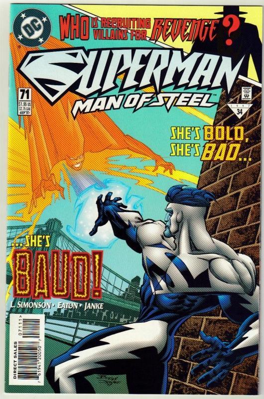 Superman  Man of Steel #71 comic book mint 9.8