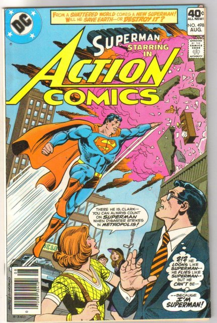 Superman Starring In Action Comics #498 fine/very fine 7.0