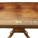 Regency Brass Inlaid Card Table, Rosewood