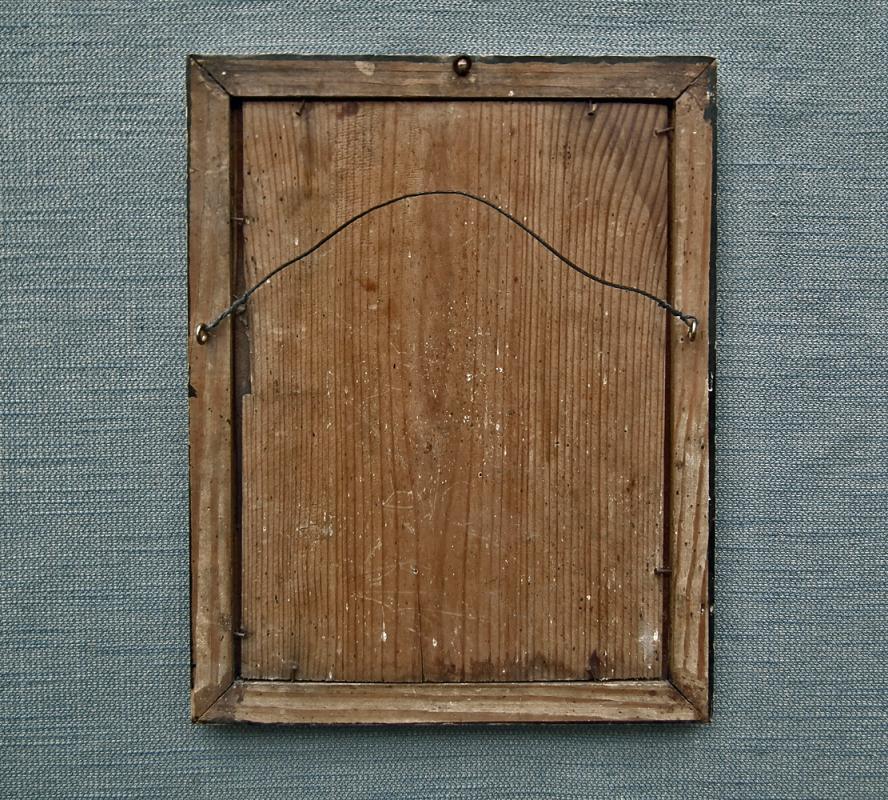 Antique Polish Painting Icon Of Black Black Madonna Of Czestochowa Queen of Poland 18th Century