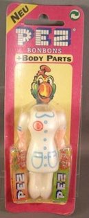 80's Pez Nurse Body Parts in Package