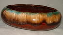 Vintage Robinson Ransbottom Pottery RRP Drip Glaze Oval Bowl Planter