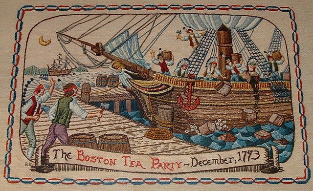 Academy Arts Boston Tea Party Historical Sampler