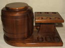 Vintage Dunhill / Deco Walnut Humidor Pipe Stand