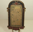 Charming Antique Buzza Company Motto Plaque 