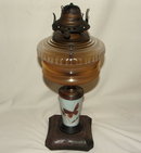 Antique 1800's Scoville Queen Anne Oil Lamp