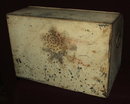 Antique Primitive Metal Roll Top Bread Box
