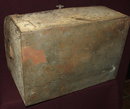 Antique Primitive Metal Roll Top Bread Box