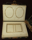Antique Victorian Velvet Photo Album & Stand 