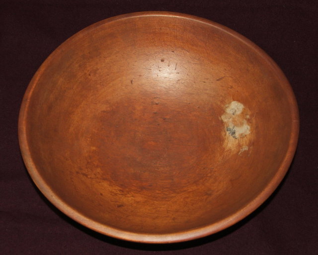 Large Early Munising Wooden Sugar Maple  Dough Bowl