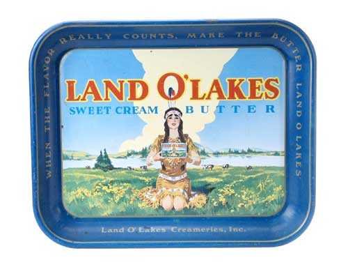 Land O'Lakes Butter Vintage Metal Tray