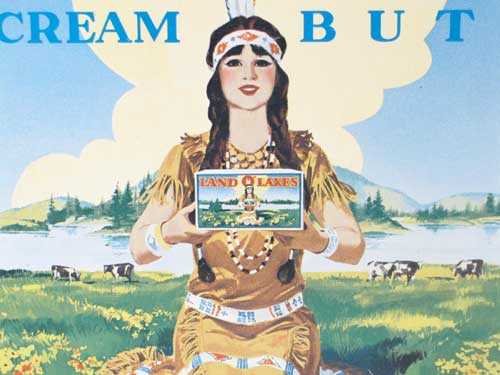 Land O'Lakes Butter Vintage Metal Tray