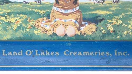 Land O'Lakes Butter Vintage Metal Tray