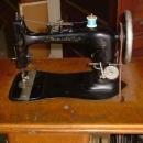 Antique Oak Cabinet Domestic Treadle Sewing Machine Model 3