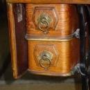 Antique Oak Cabinet Domestic Treadle Sewing Machine Model 3