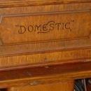 Antique Oak Cabinet Domestic Treadle Sewing Machine Model 3