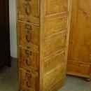 Antique Quarter Sawn Tiger Oak 4 Drawer File Cabinet