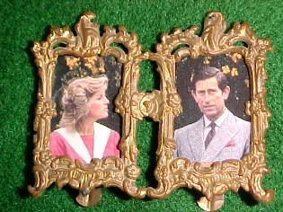 Vintage Miniature ORMOLU - DOUBLE Photo Frame - Misc.