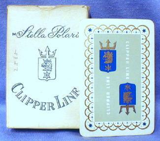 STELLA POLARIS Clipper Cruise Line Playing Cards   - Vintage Advertising paper