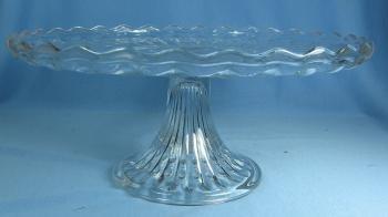  Elegant Glass Pedestal Cake Server - Footed Serving Plate