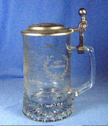 old vintage Statue of Liberty Anniversary GLASS STEIN  - Vintage Breweriana