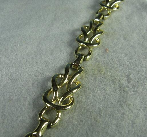 Double KNOT LINK Bracelet  - Vintage Estate Jewelry