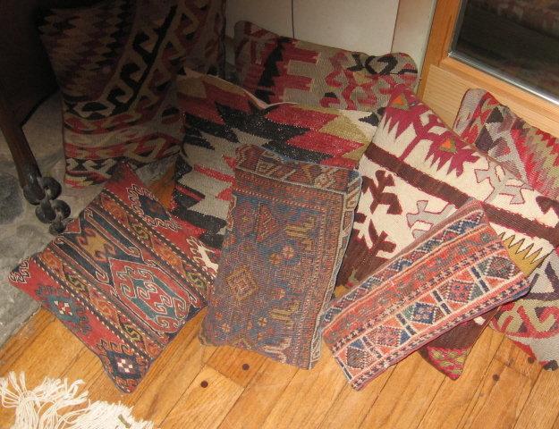 KILM Pillow - Antique Oriental Wool Rug Pillow - misc