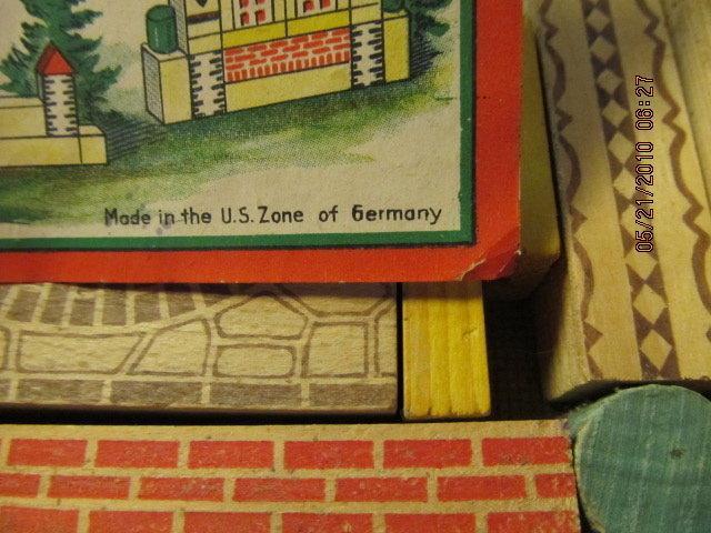 German Building Blocks in original Box - Toys