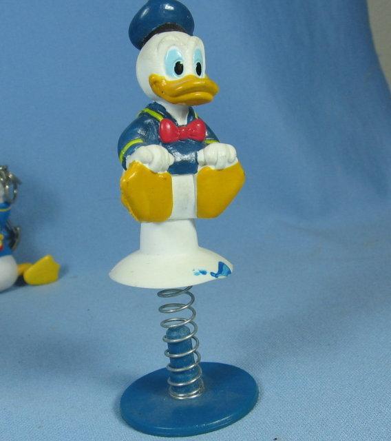 Disney DONALD DUCK  on a Spring - Vintage Collectible Toy