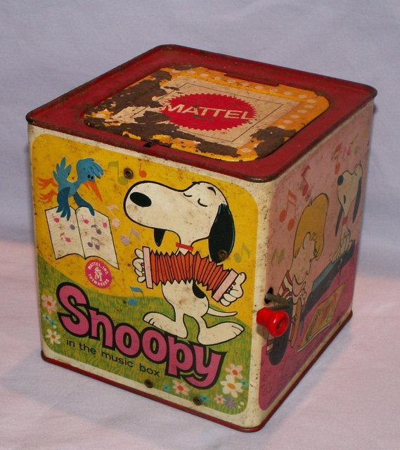 snoopy jack in the box toy