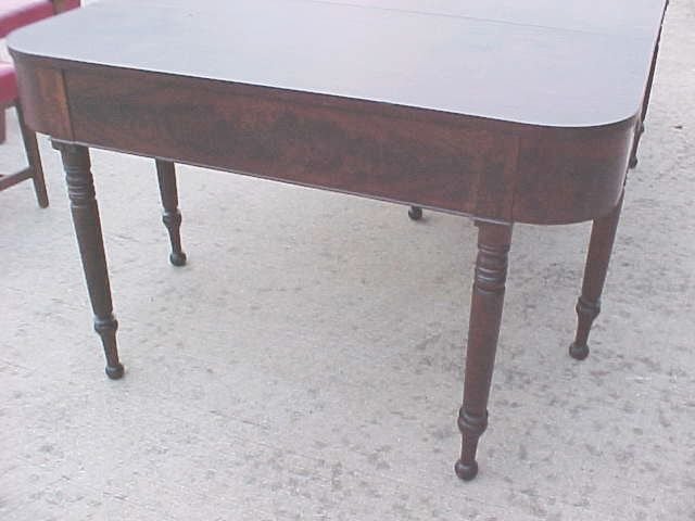 Early Mahogany Banquet Ends Dining Table