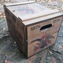Budweiser Anheuser Busch Wooden Beer Box Advertising Crate 1976 America Bicentennial Commemorative Bottle Case