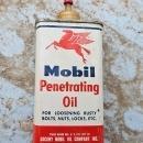 Mobil Socony Penetrating Oil Can New York Advertising Tin