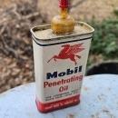 Mobil Socony Penetrating Oil Can New York Advertising Tin