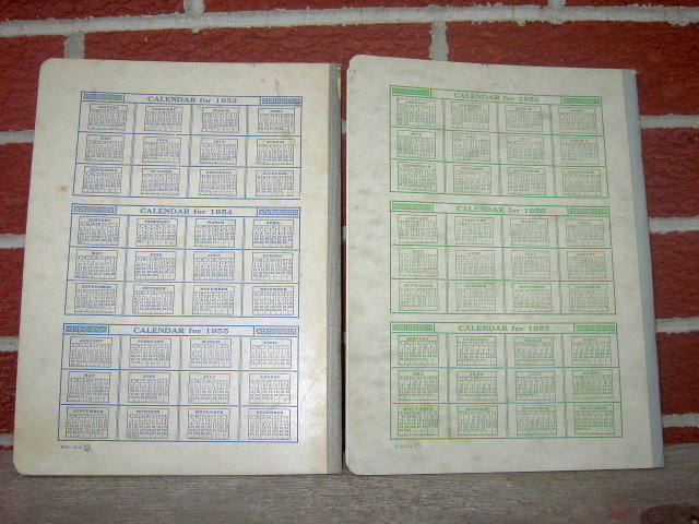 JOHN DEERE MOLINE ILLINOIS FARM ACCOUNT BOOK 1950'S LEDGER CALENDAR BOOKLETS