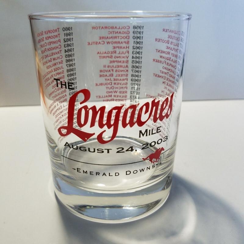 Longacres Mile 2003 Horse Racing Rocks Glass 12oz