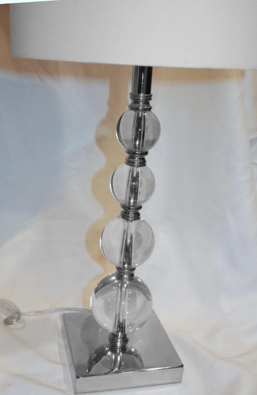 Graduated Stacked Glass Spheres Table Lamp