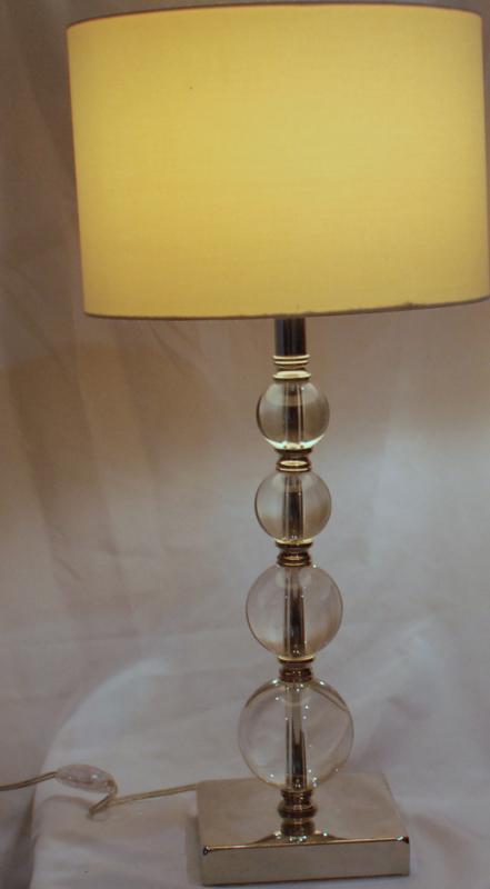 Graduated Stacked Glass Spheres Table Lamp