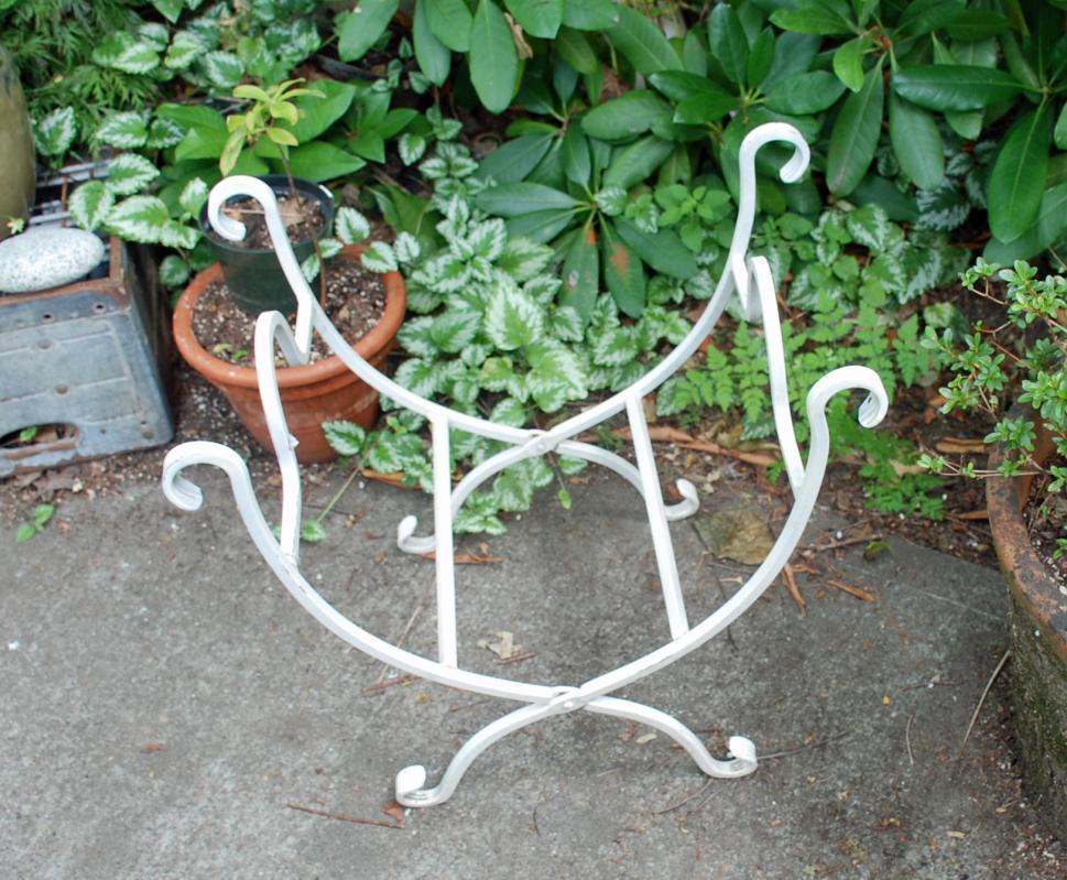 Scissor Design Folding Fireplace Log Holder, Carrier of Wrought Iron