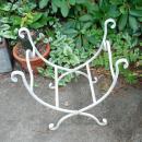 Scissor Design Folding Fireplace Log Holder, Carrier of Wrought Iron