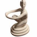 Art Deco Sculpture Lady in Swim Cap,  Pelzman Designs Vandor 1993 Made In Japan Decor 8”