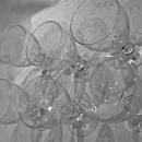 SET OF 6 VINTAGE HEISEY ARCADIA CUT CRYSTAL WATER GOBLETS