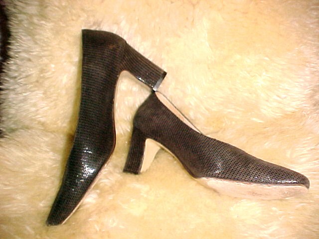 Vintage Pumps Rangoni Firenze Italia Reptile Pattern Brown  *PRICE REDUCTION!*